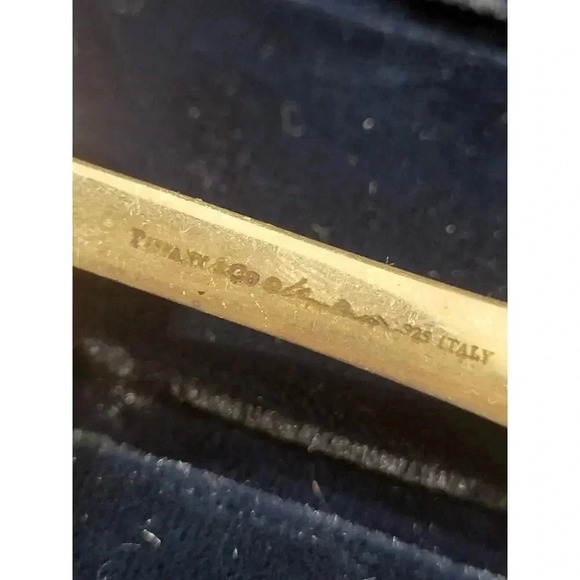 RARE Vintage Tiffany & Co Elsa Peretti Sterling Silver Open Heart Baby S… - Picture 8 of 8